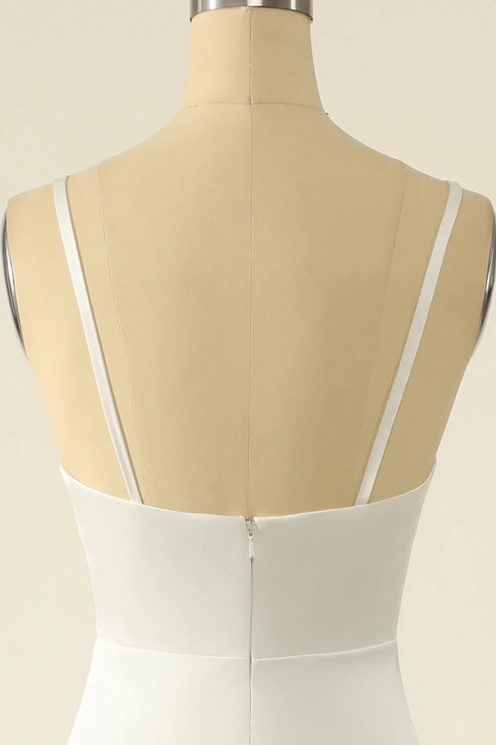Satin Simple Wedding Dress - Image 4
