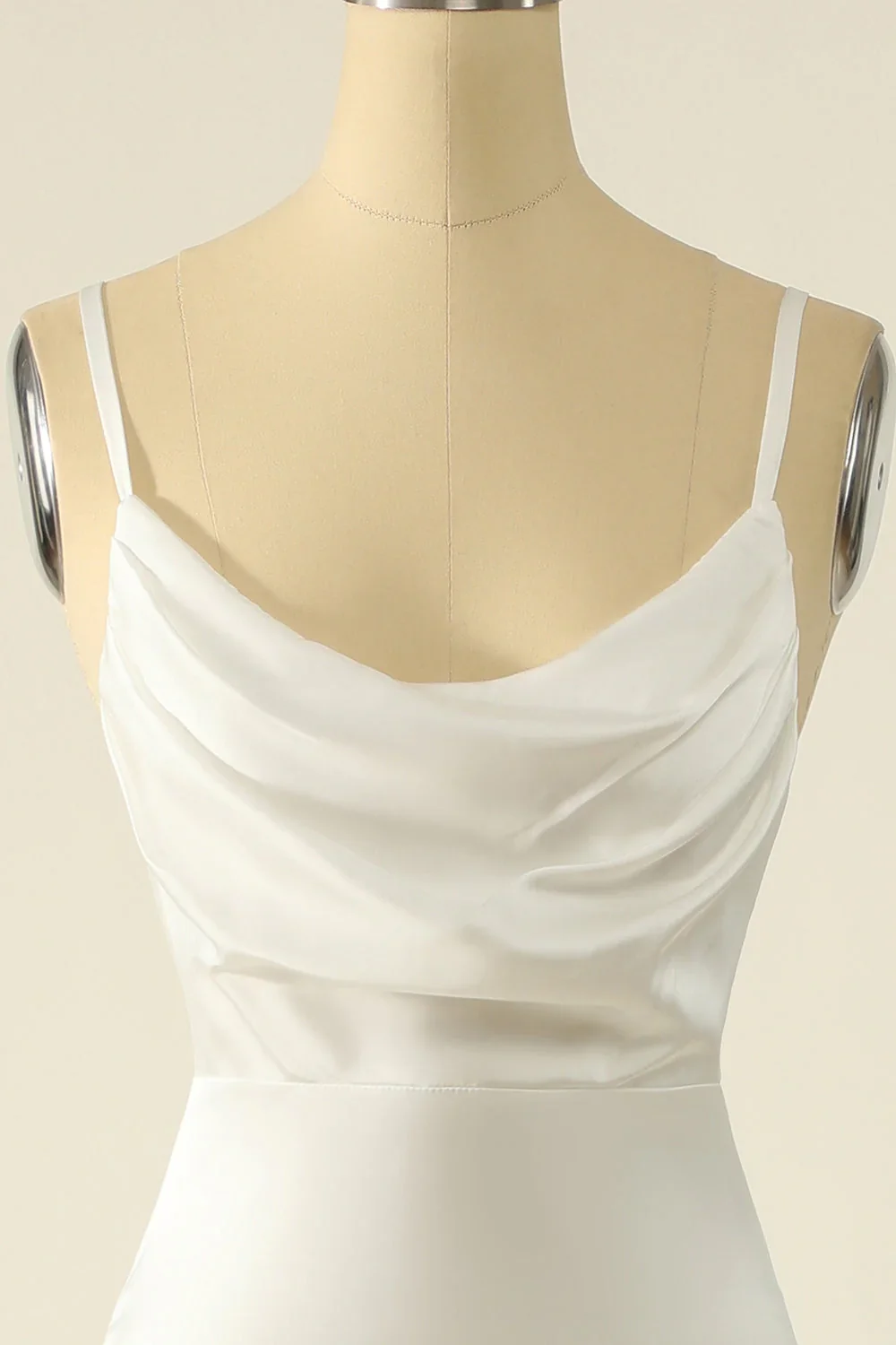 Satin Simple Wedding Dress - Image 3